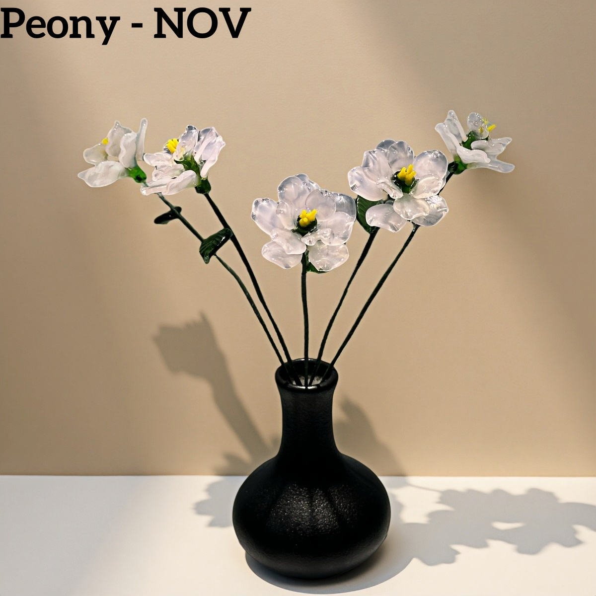 Handmade Glass Birth Month Flowers