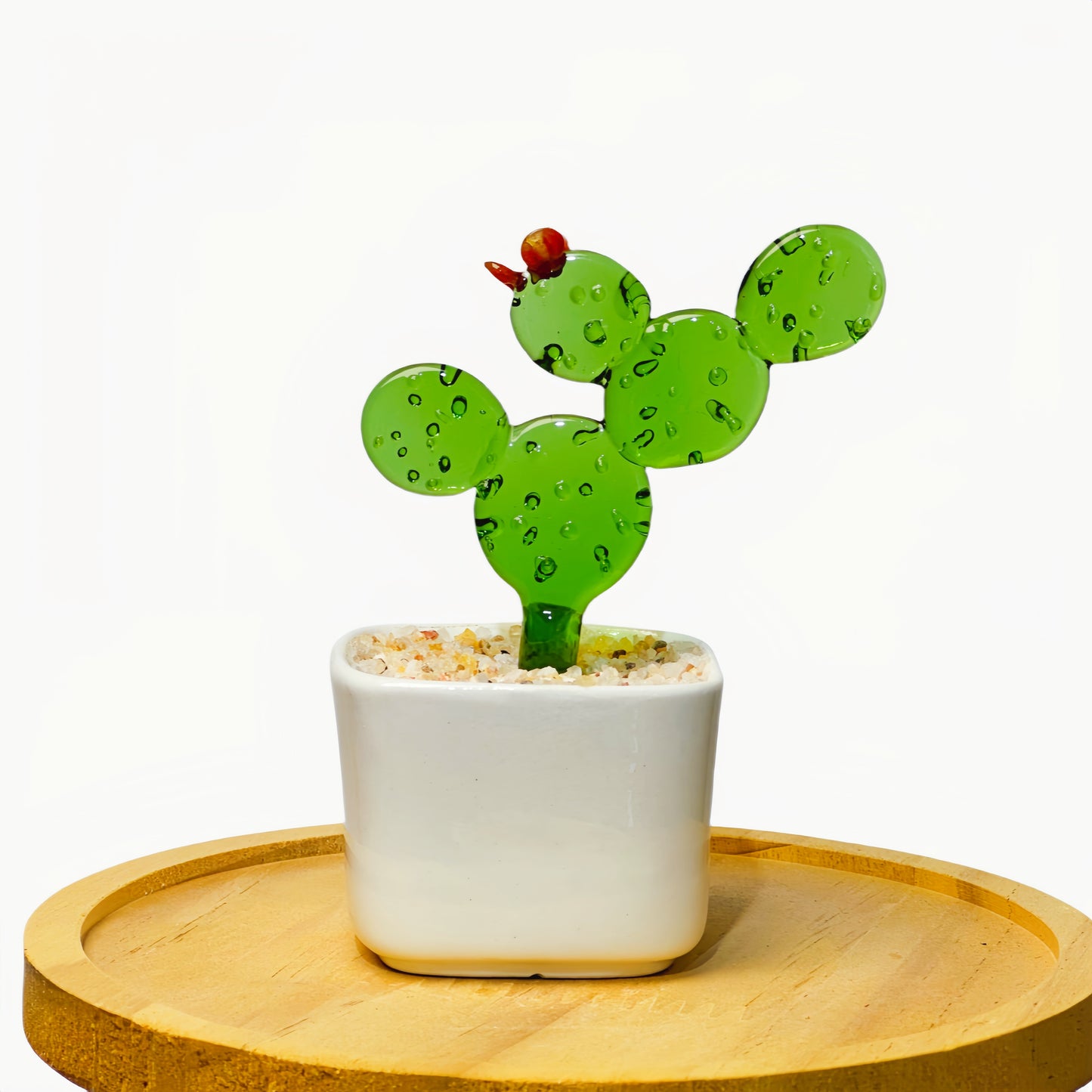 Handmade Glass Potted Plant Decor