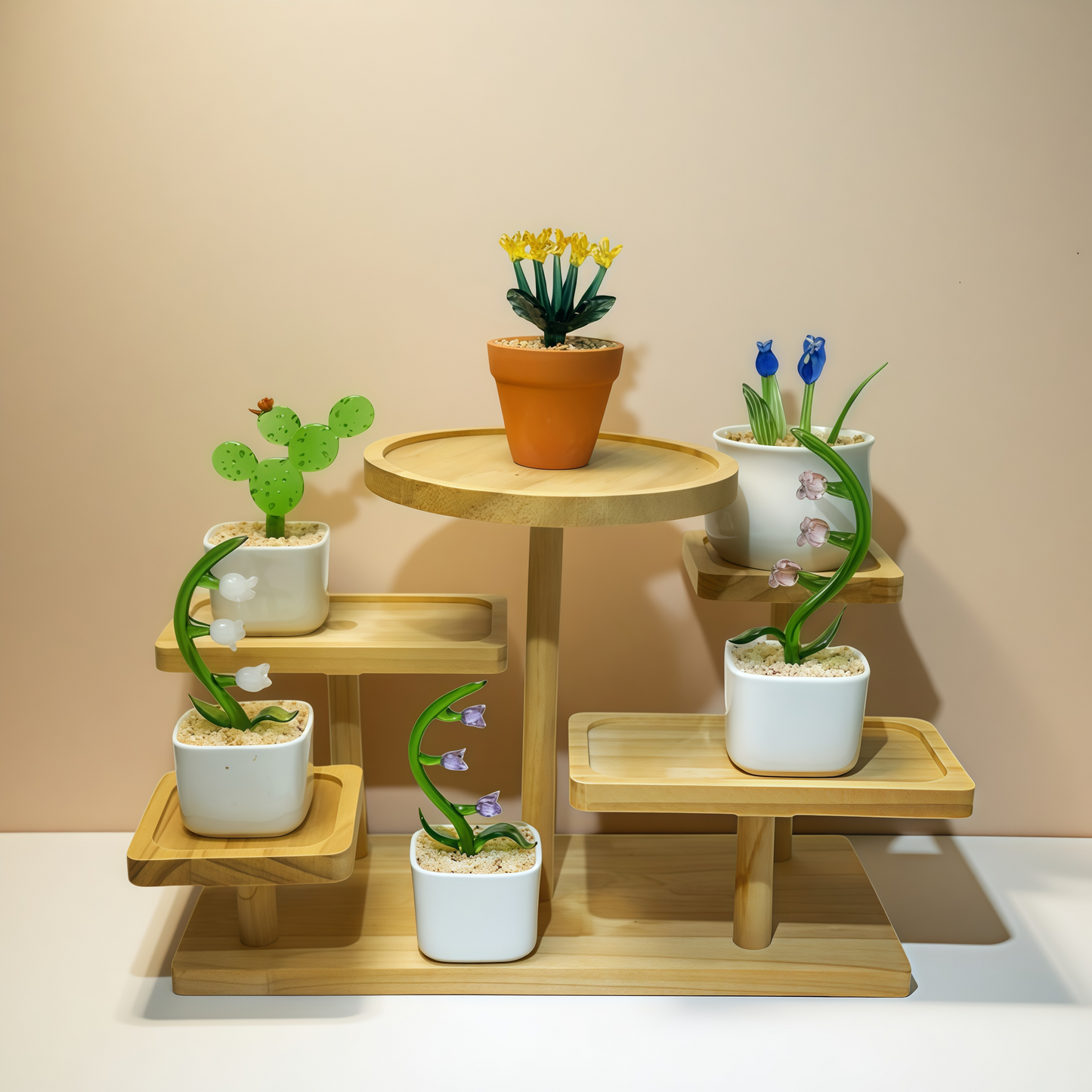 Handmade Glass Potted Plant Decor