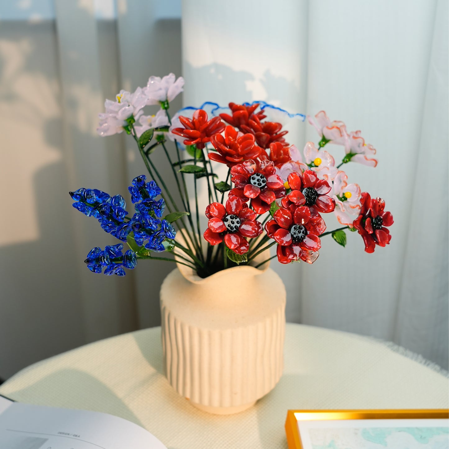 Handmade Glass Birth Month Flowers