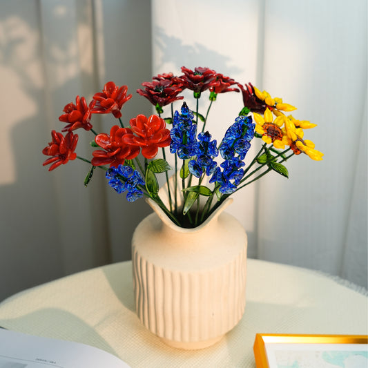 Handmade Glass Birth Month Flowers