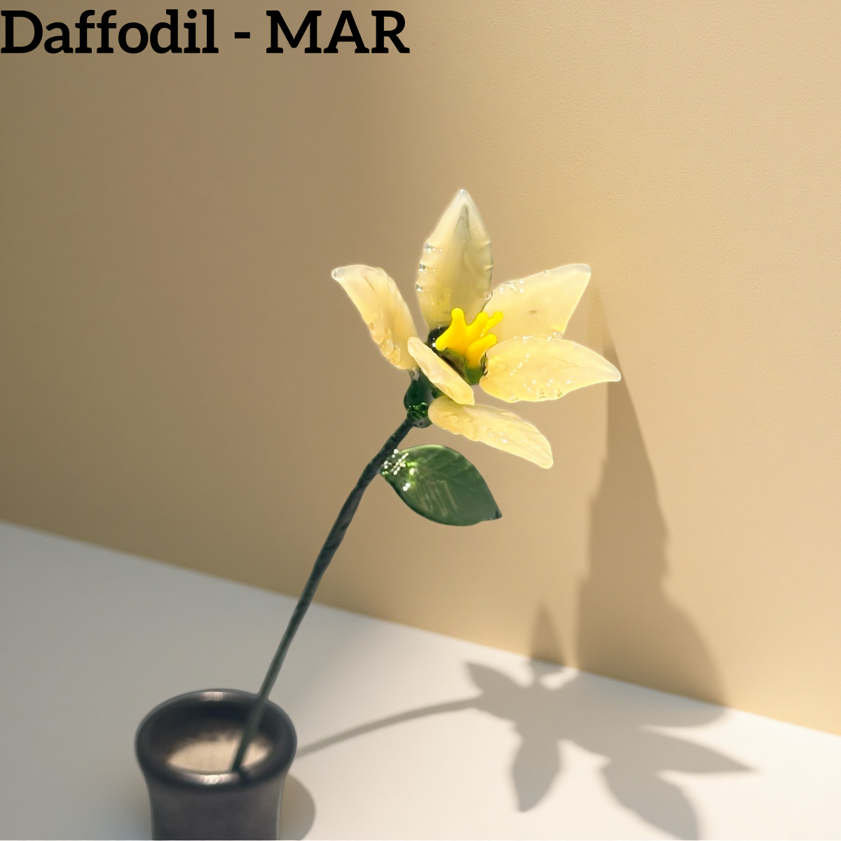 Handmade Glass Birth Month Flowers