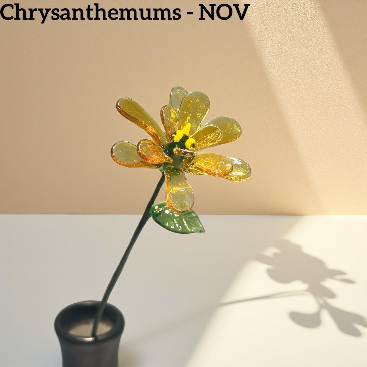Handmade Glass Birth Month Flowers