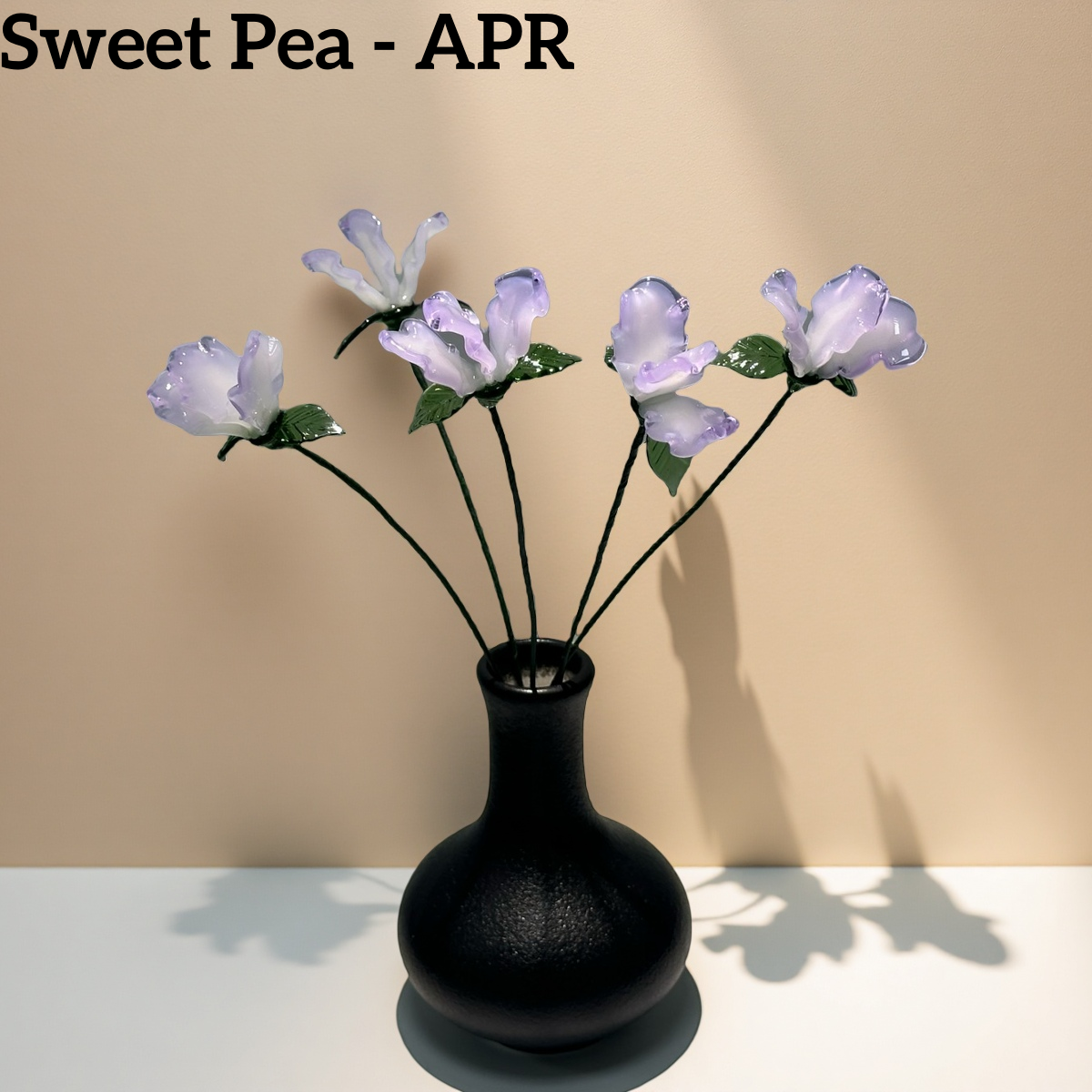 Handmade Glass Birth Month Flowers