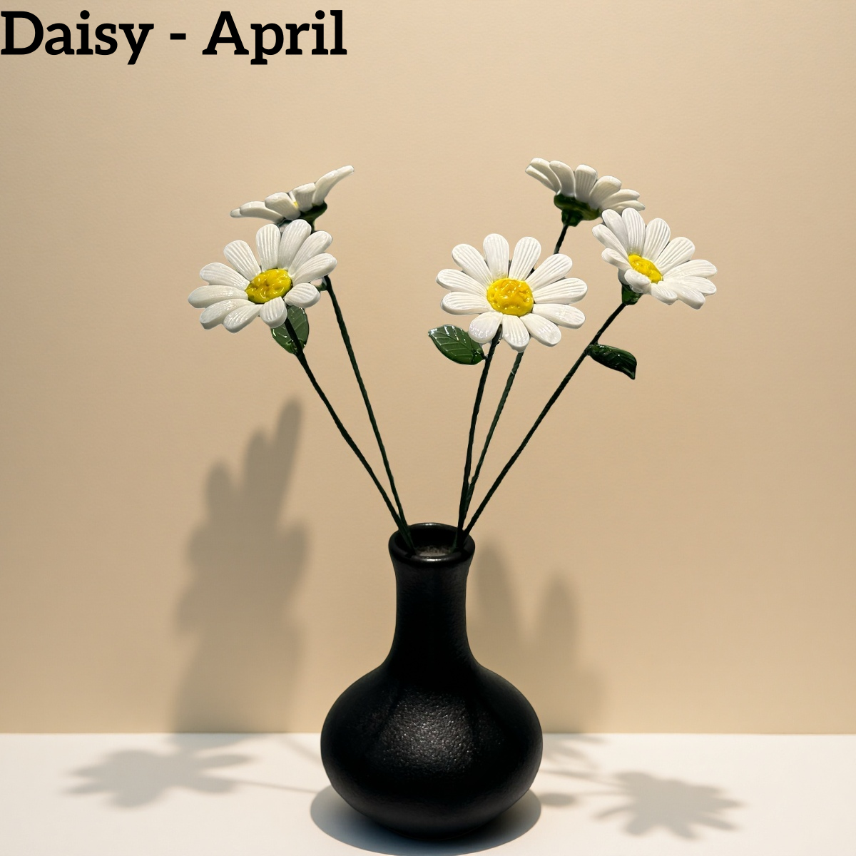 Handmade Glass Birth Month Flowers