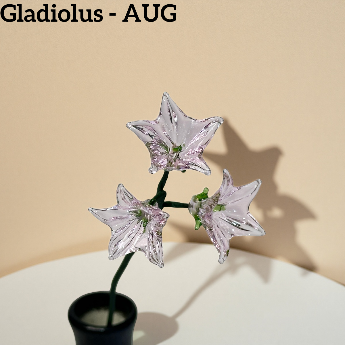 Handmade Glass Birth Month Flowers