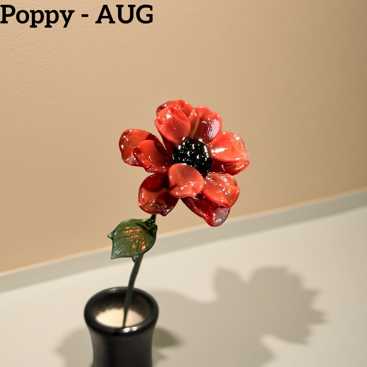 Handmade Glass Birth Month Flowers
