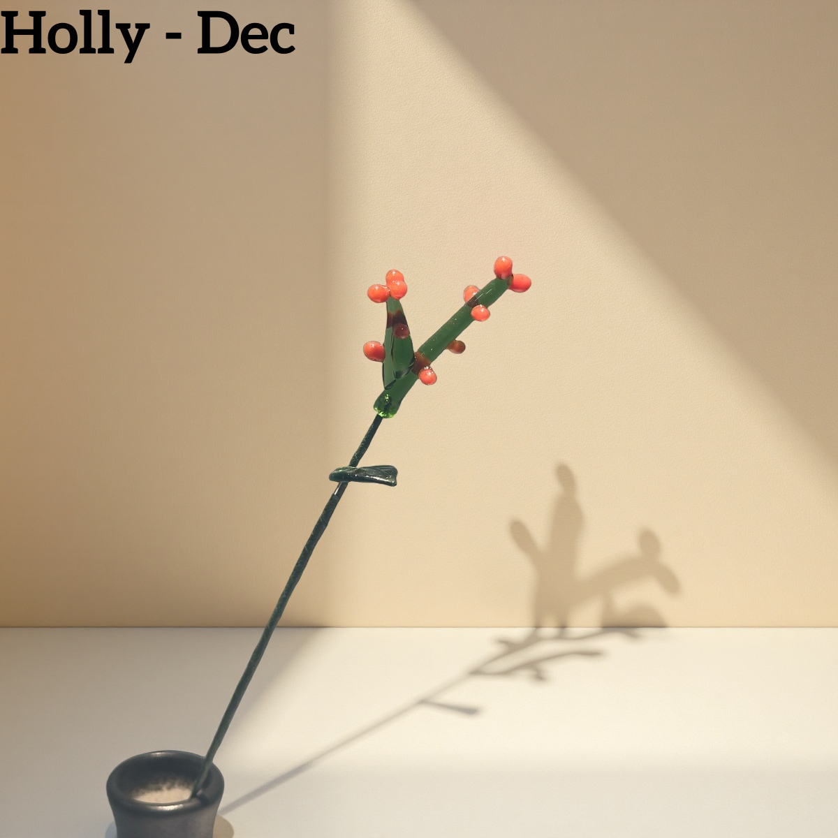 Handmade Glass Birth Month Flowers