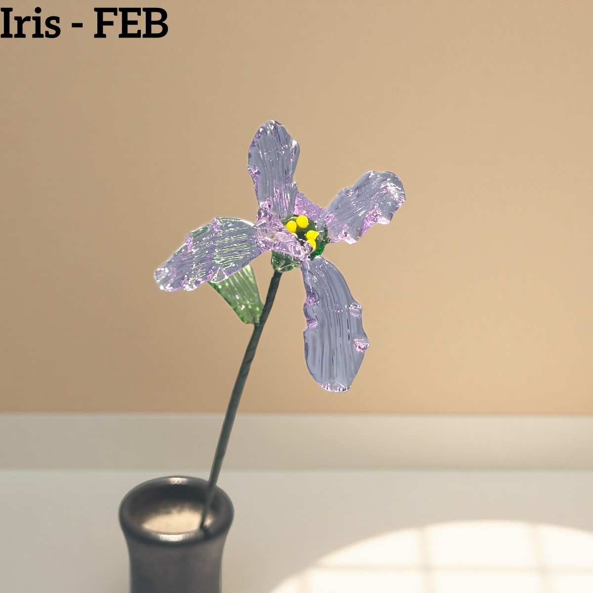 Handmade Glass Birth Month Flowers