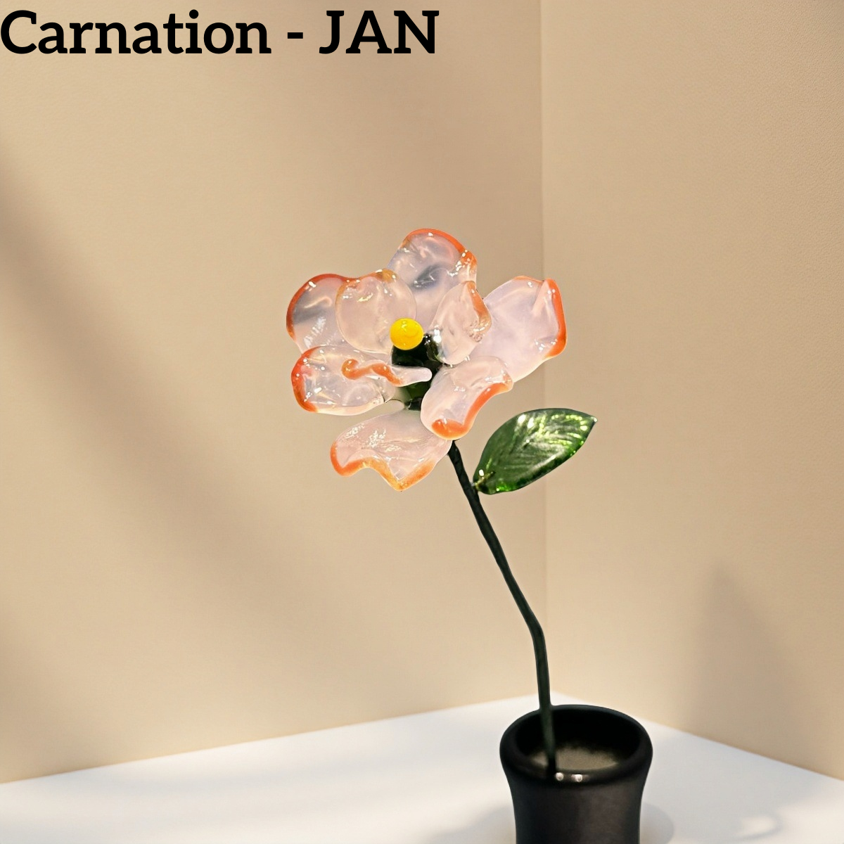 Handmade Glass Birth Month Flowers