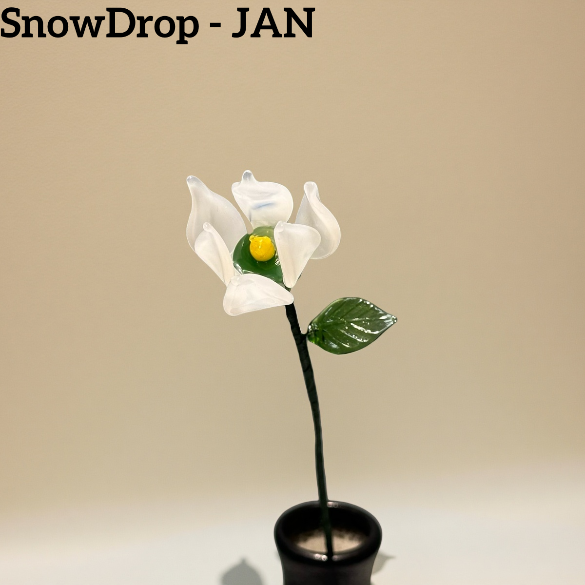 Handmade Glass Birth Month Flowers