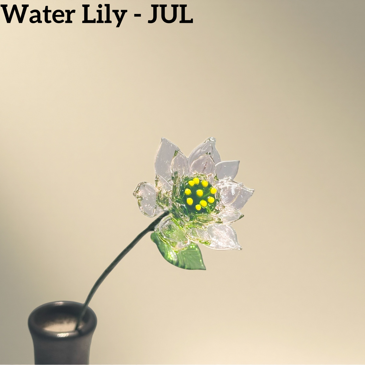Handmade Glass Birth Month Flowers