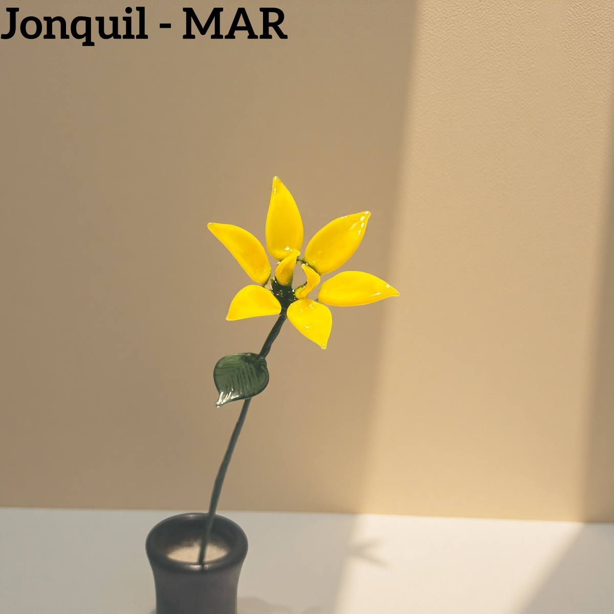 Handmade Glass Birth Month Flowers