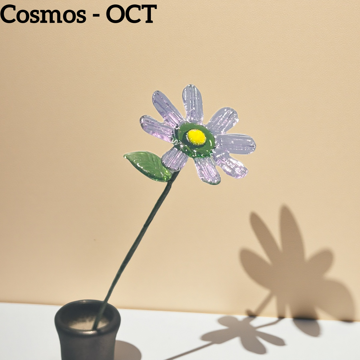 Handmade Glass Birth Month Flowers